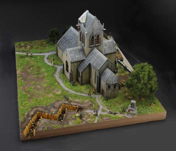Model Kit diorama 6199 - Battle of Normandy: Saint-Mere-Église 6 June 1944 (1:72)