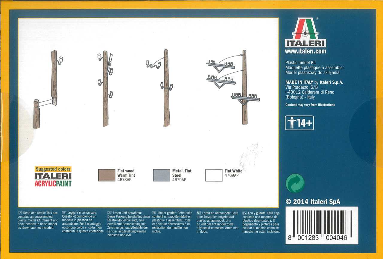 Model Kit doplňky 0404 - TELEGRAPH POLES (1:35)