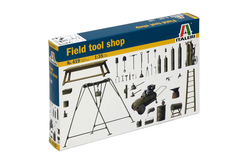 Model Kit doplňky 0419 - FIELD TOOL SHOP (1:35)