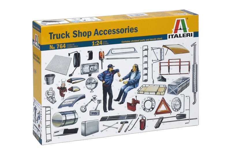Model Kit doplňky 0764 - TRUCK ACCESSORIES (1:24)