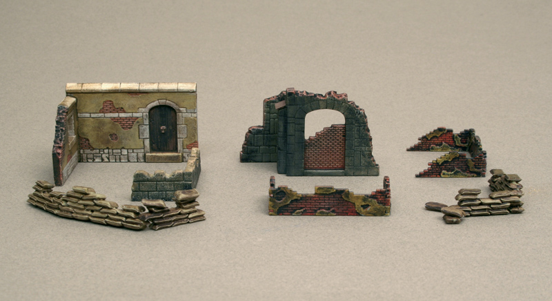 Model Kit doplňky 6090 - WALLS AND RUINS II (1:72)