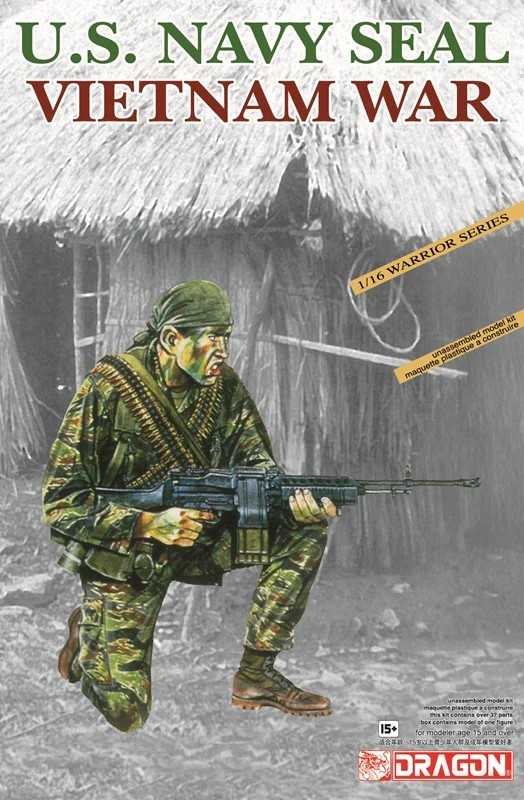 Model Kit figurky 1607 - U.S.NAVY SEAL, VIETNAM WAR (1:16)