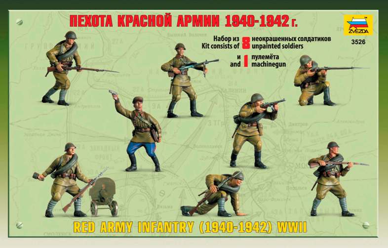 Model Kit figurky 3526 - Red Army Infantry (1940-42) (1:35)