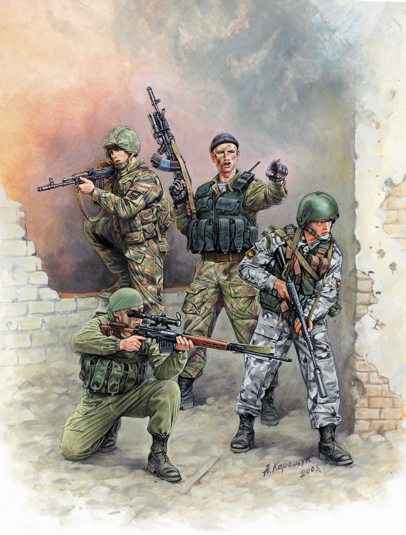 Model Kit figurky 3561 - Russian Special Forces (1:35)