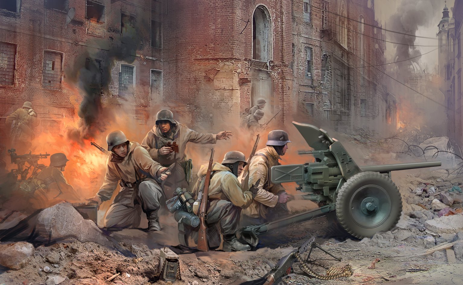 Model Kit figurky 3610 - PAK-36 with Crew (1:35)