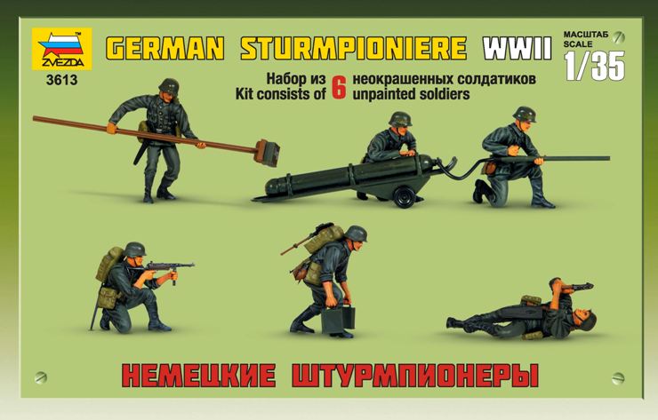 Model Kit figurky 3613 - German Sturmpioniere WWII (re-release) (1:35)