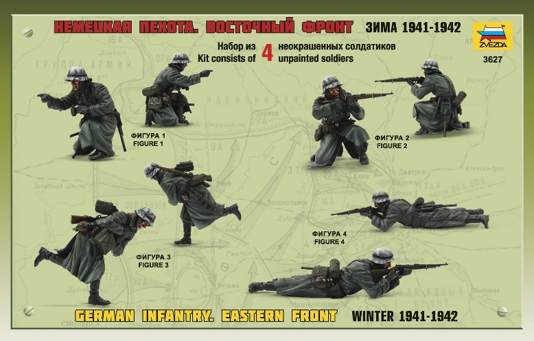 Model Kit figurky 3627 - German Infantry Winter 1941/42 (1:35)
