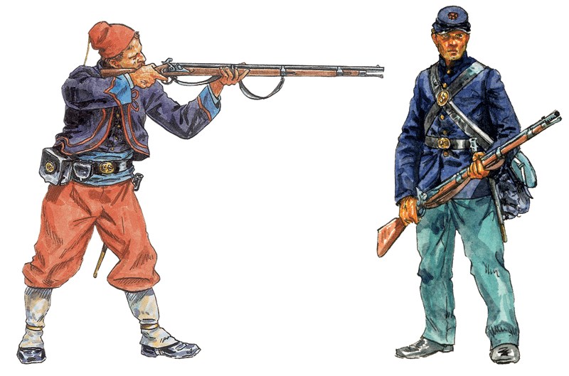 Model Kit figurky 6012 - UNION INFANTRY / ZUAVES (AMERICAN CIVIL WAR) (1:72)