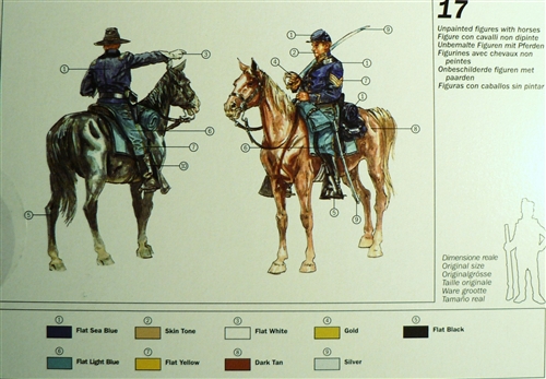 Model Kit figurky 6013 - UNION CAVALRY (AMERICAN CIVIL WAR) (1:72)