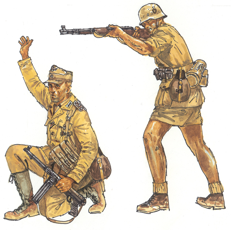 Model Kit figurky 6076 - WWII - GERMAN AFRIKA CORPS (1:72)