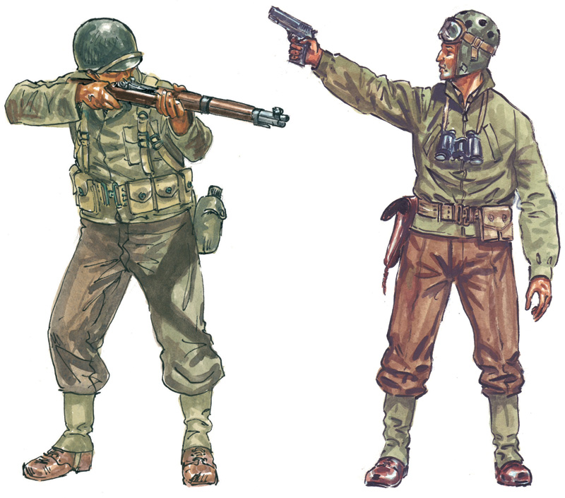 Model Kit figurky 6120 - WWII - AMERICAN INFANTRY (1:72)