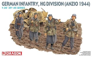 Model Kit figurky 6158 - GERMAN INFANTRY HG DIV ANZIO 1944 (1:35)