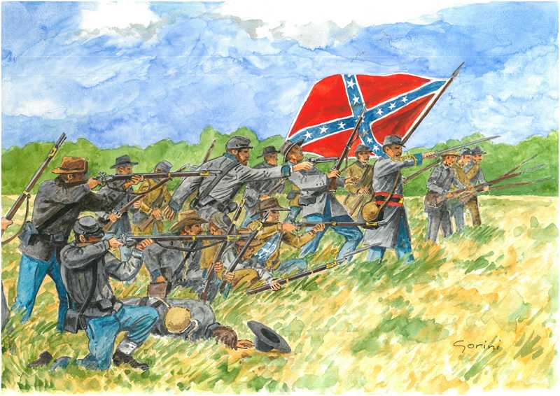 Model Kit figurky 6178 - CONFEDERATE INFANTRY (AMERICAN CIVIL WAR) (1:72)