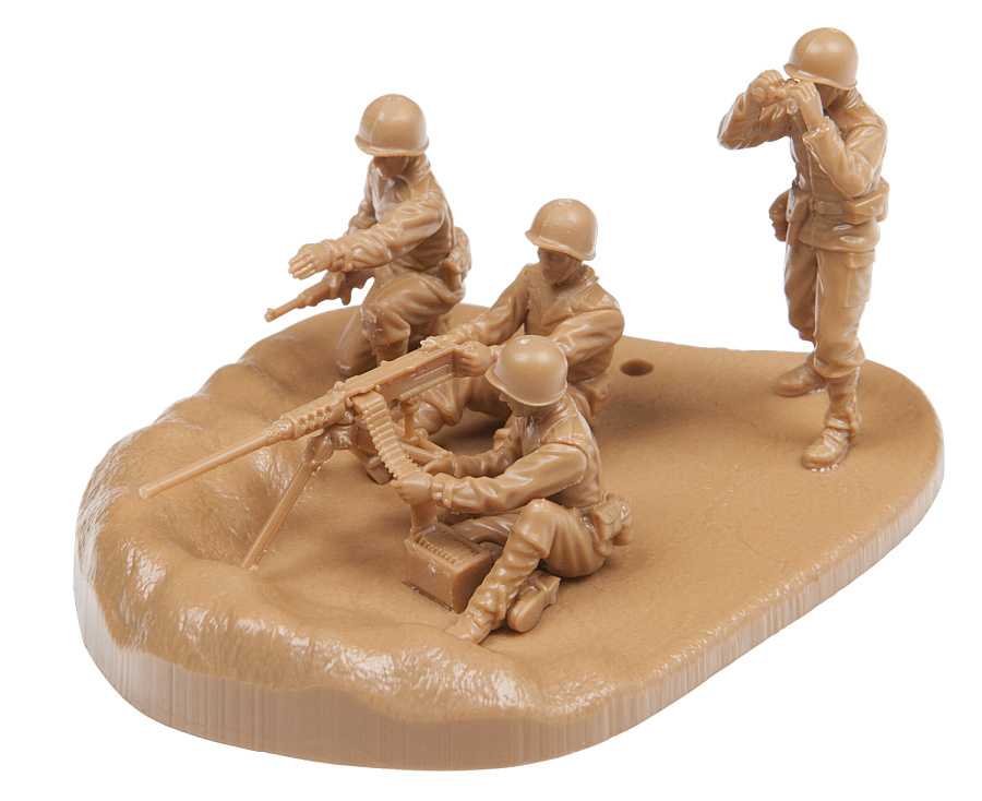 Model Kit figurky 6286 - US machine gun Browning w/crew (1:72)