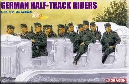 Model Kit figurky 6671 - GERMAN HALF-TRACK RIDERS (1:35)