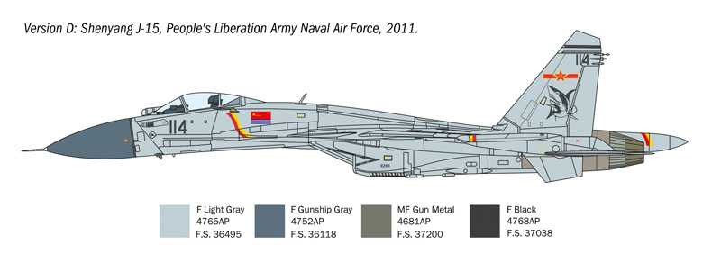 Model Kit letadlo 0197 - SUKHOI SU-27 D "SEA FLANKER" (1:72)