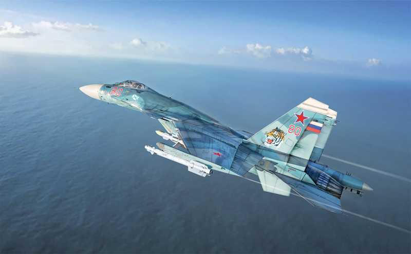 Model Kit letadlo 0197 - SUKHOI SU-27 D "SEA FLANKER" (1:72)