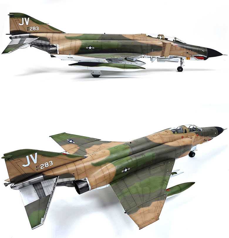 Model Kit letadlo 12133 - USAF F-4E "Vietnam War" (1:32)