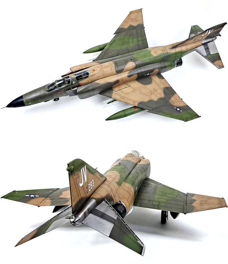 Model Kit letadlo 12133 - USAF F-4E "Vietnam War" (1:32)
