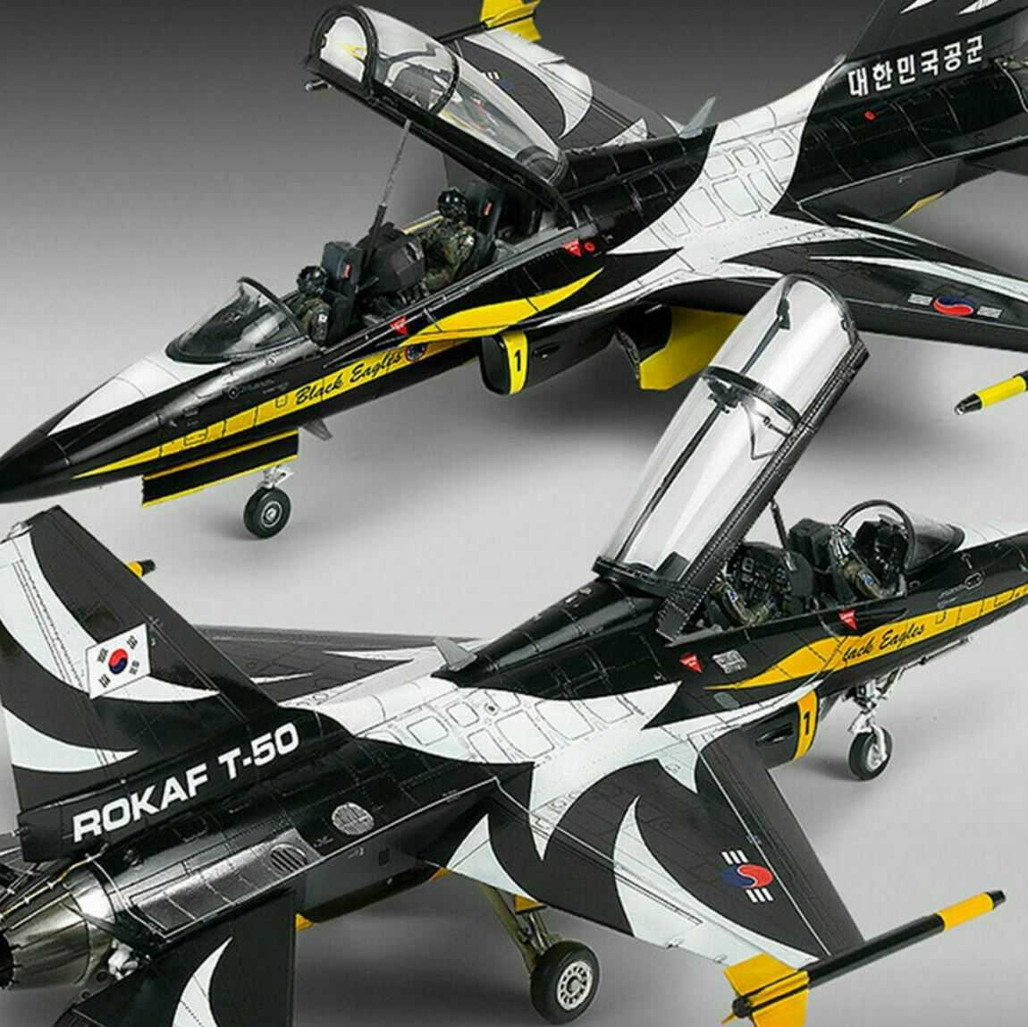 Model Kit letadlo 12242 - ROKAF T-50B "BLACK EAGLES" (1:48)