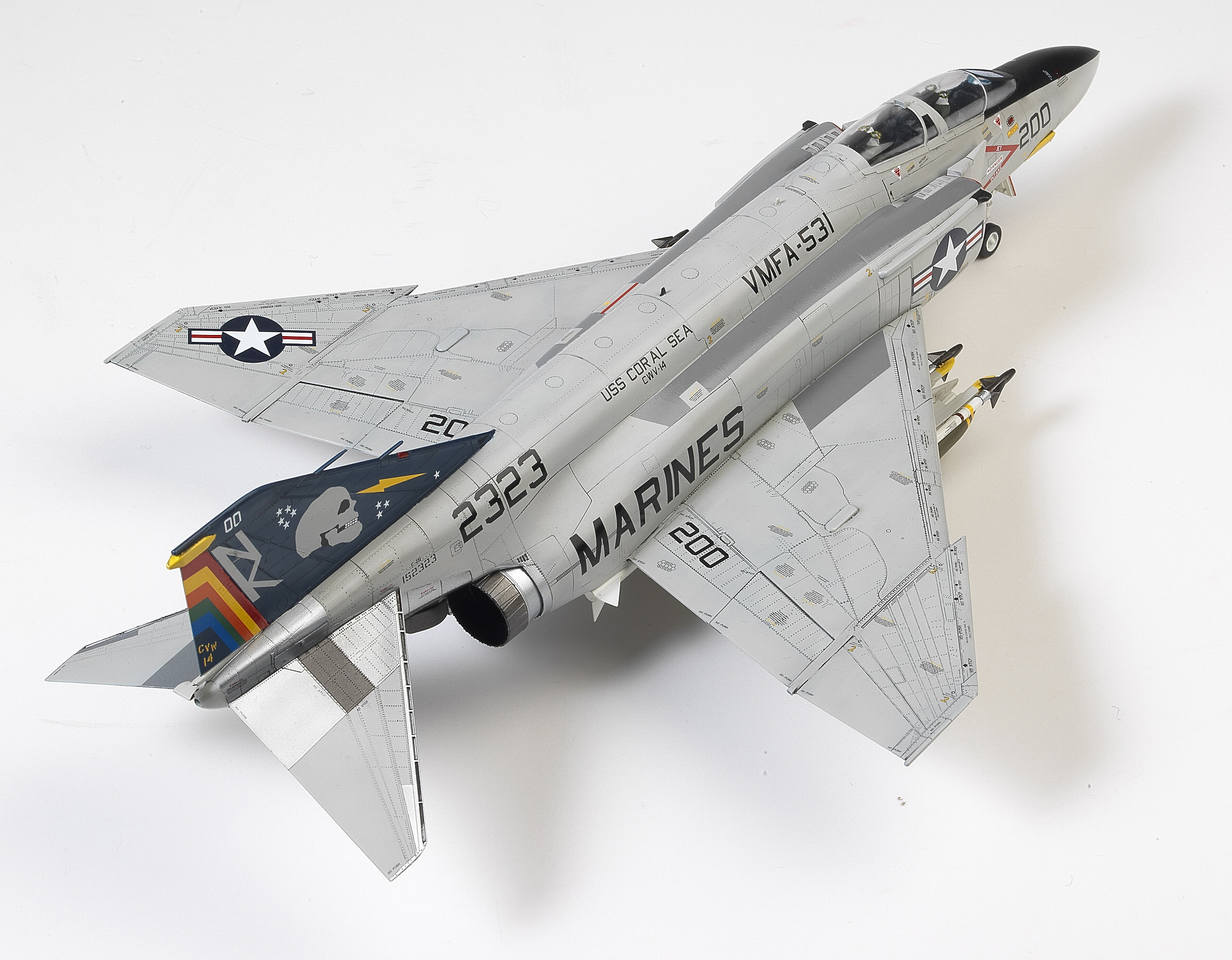 Model Kit letadlo 12315 - USMC F-4B/N VMFA-531 "GRAY GHOSTS" (1:48)