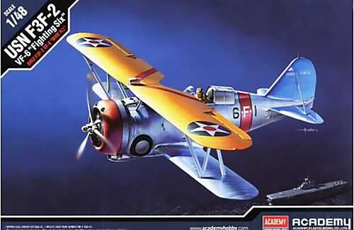 Model Kit letadlo 12326 - USN F3F-2 VF-6 "FIGHTING SIX" (1:48)