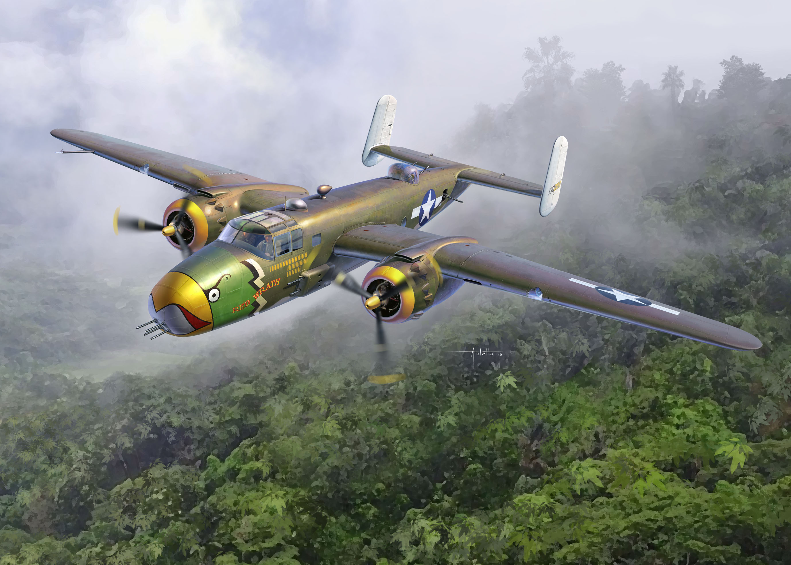 Model Kit letadlo 12328 - USAAF B-25D "Pacific Theatre" (1:48)