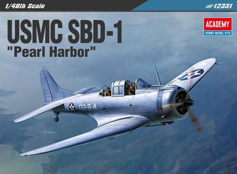 Model Kit letadlo 12331 - USMC SBD-1 "Pearl Harbor" (1:48)
