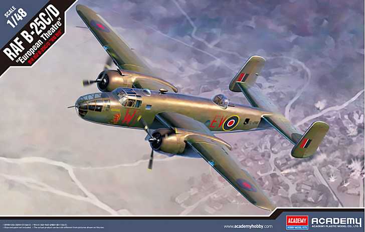 Model Kit letadlo 12339 - RAF B-25C/D "European Theatre" (1:48)