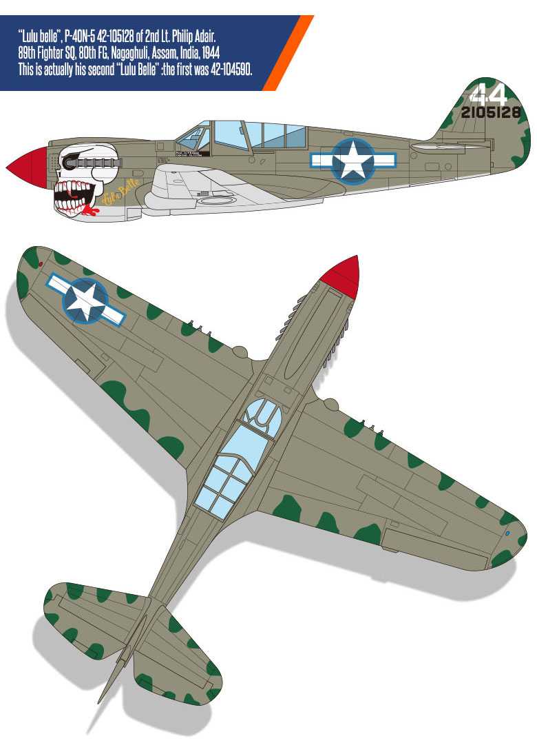 Model Kit letadlo 12341 - USAAF P-40N "Battle of Imphal" (1:48)