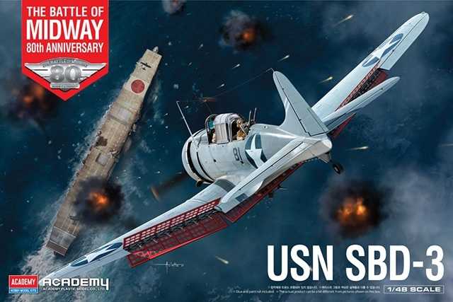 Model Kit letadlo 12345 - USN SBD-3 Battle of Midway (1:48)