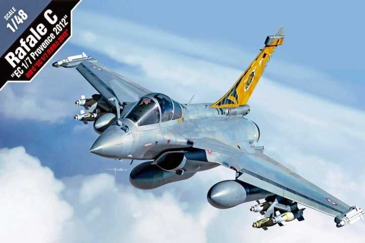 Model Kit letadlo 12346 - RAFALE C "EC 1/7 PROVENCE 2012" (1:48)