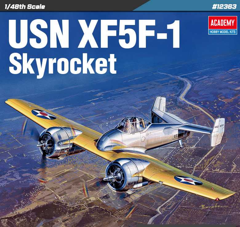 Model Kit letadlo 12363 - USN XF5F-1 Skyrocket (1:48)