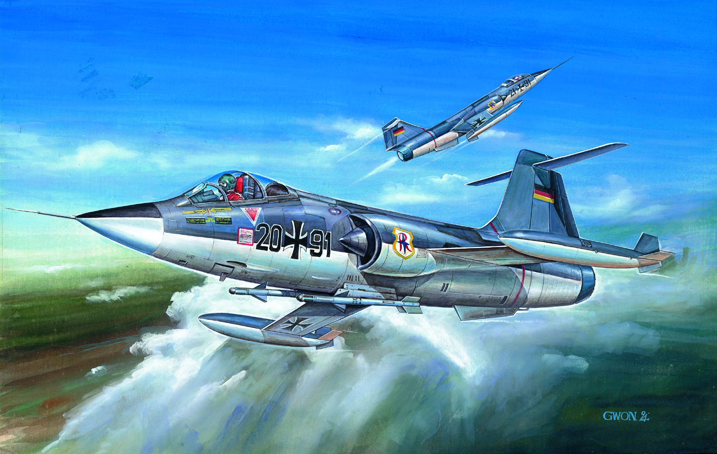 Model Kit letadlo 12443 - F-104G (1:72)