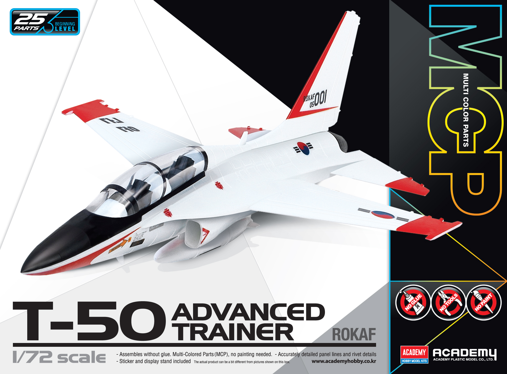 Model Kit letadlo 12519 - ROKAF T-50 ADVANCED TRAINER MCP (1:72)