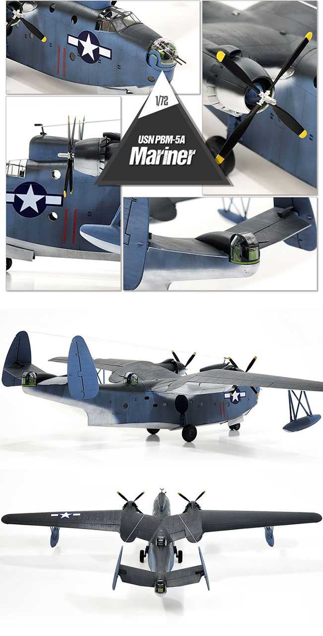 Model Kit letadlo 12586 - USN PBM-5A MARINER (1:72)