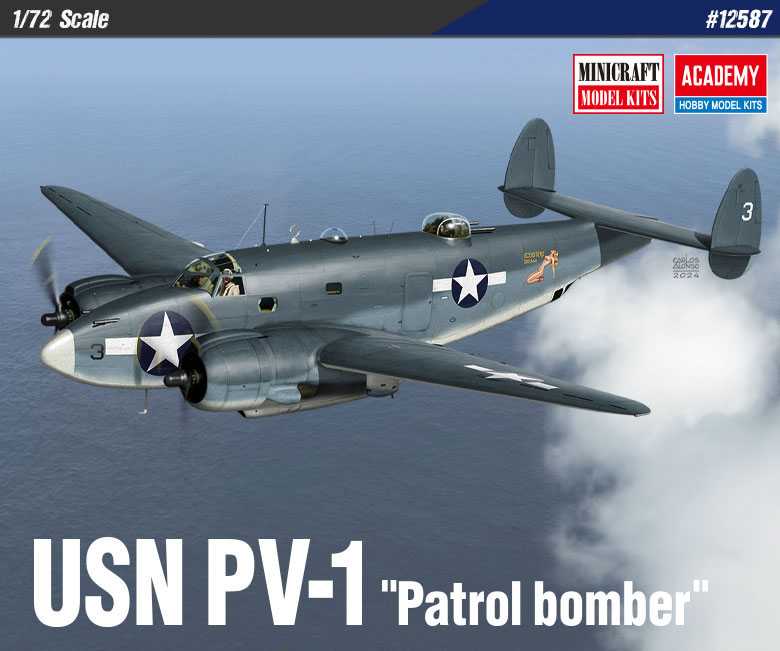 Model Kit letadlo 12587 - USN PV-1 “Patrol bomber” (1:72)