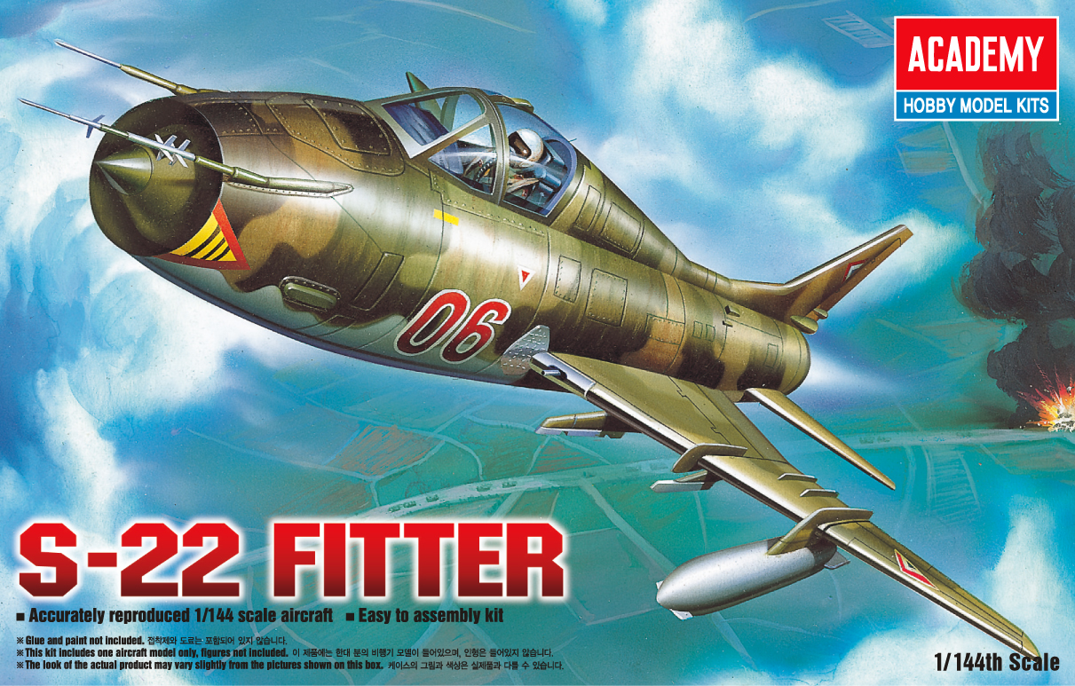 Model Kit letadlo 12612 - S-22 FITTER (1:144)