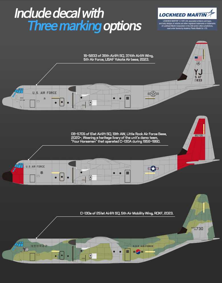Model Kit letadlo 12631 - C-130J-30 Super Hercules (1:144)