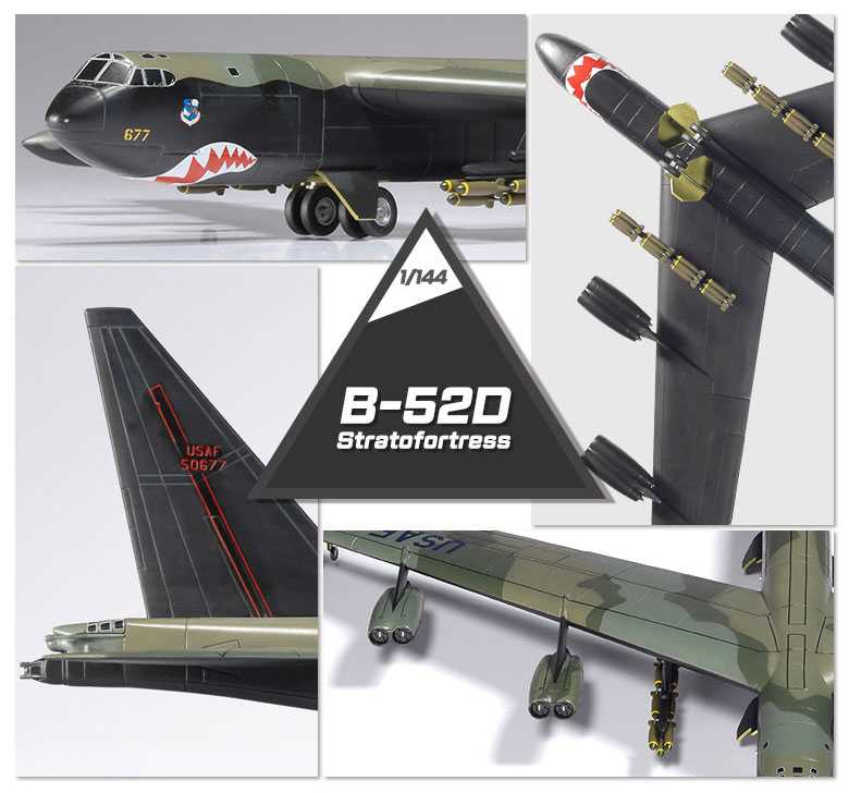 Model Kit letadlo 12632 - B-52D Stratofortress (1:144)