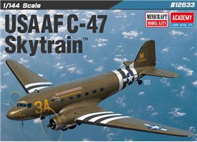 Model Kit letadlo 12633 - USAAF C-47 Skytrain (1:144)