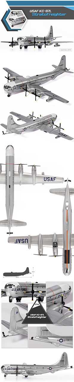 Model Kit letadlo 12640 - USAF KC-97L Stratofreighter (1:144)