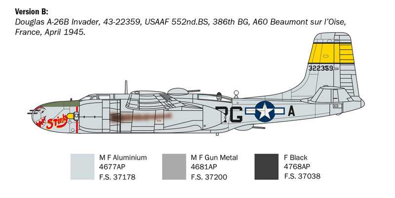 Model Kit letadlo 1274 - A-26 A/B Invader (1:72)