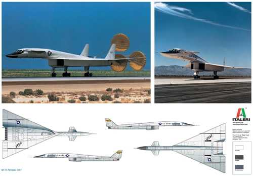 Model Kit letadlo 1282 - XB-70 Valkyrie (1:72)