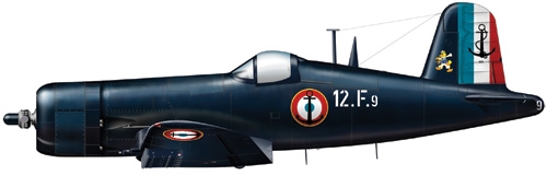 Model Kit letadlo 1313 - F4U-7 CORSAIR (1:72)