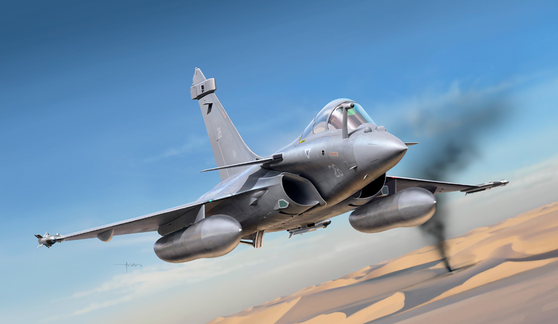 Model Kit letadlo 1319 - RAFALE M OPERATIONS EXTERIEURES 2011 (1:72)