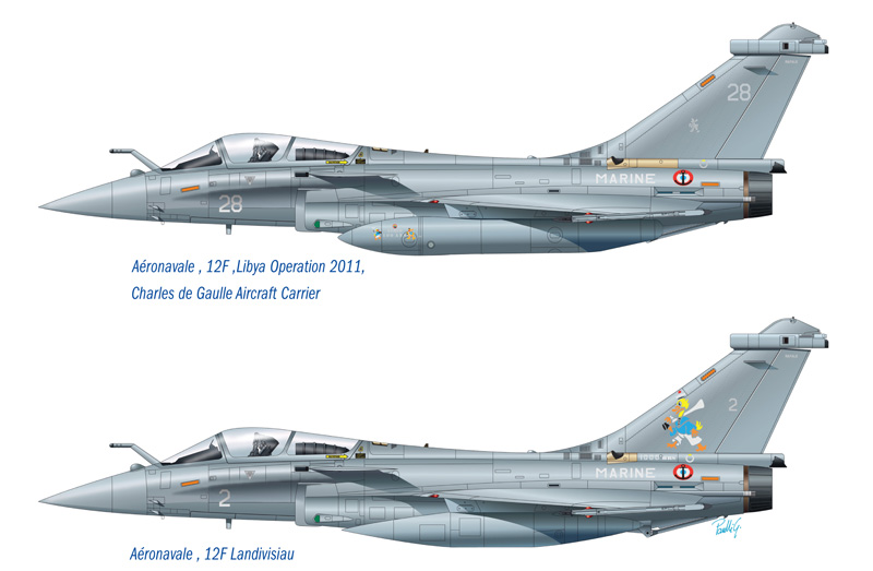 Model Kit letadlo 1319 - RAFALE M OPERATIONS EXTERIEURES 2011 (1:72)
