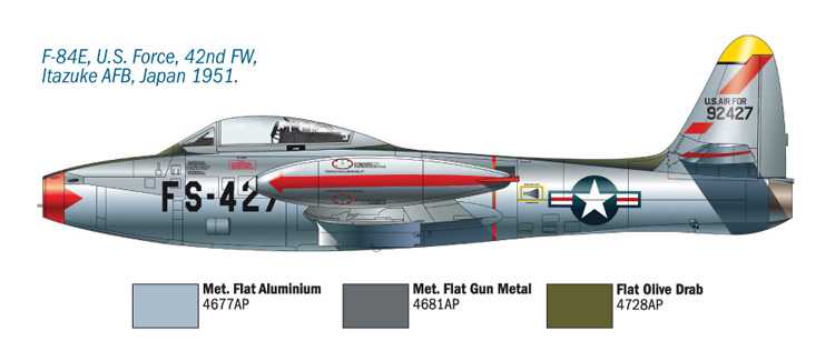 Model Kit letadlo 1321 - F/84G THUNDERJET(1:72)