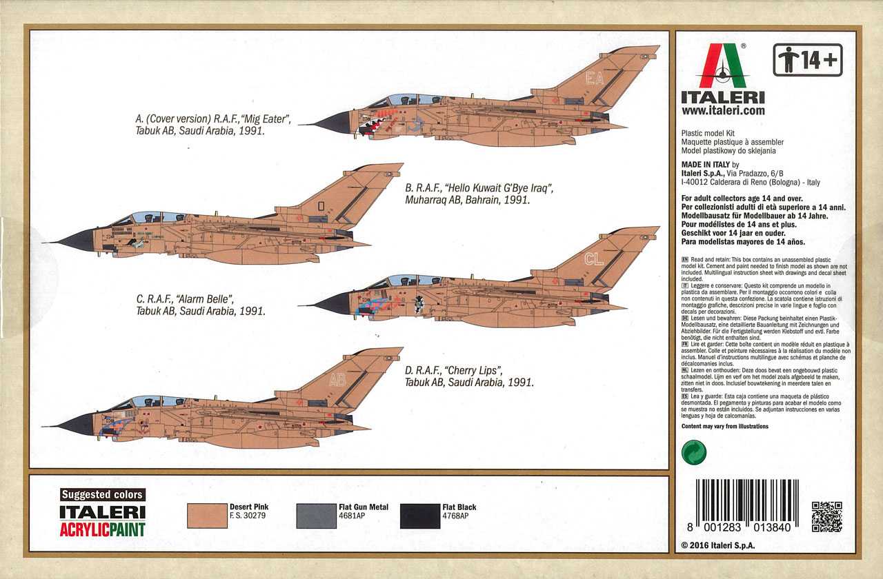 Model Kit letadlo 1384 - TORNADO GR.1 (1:72)