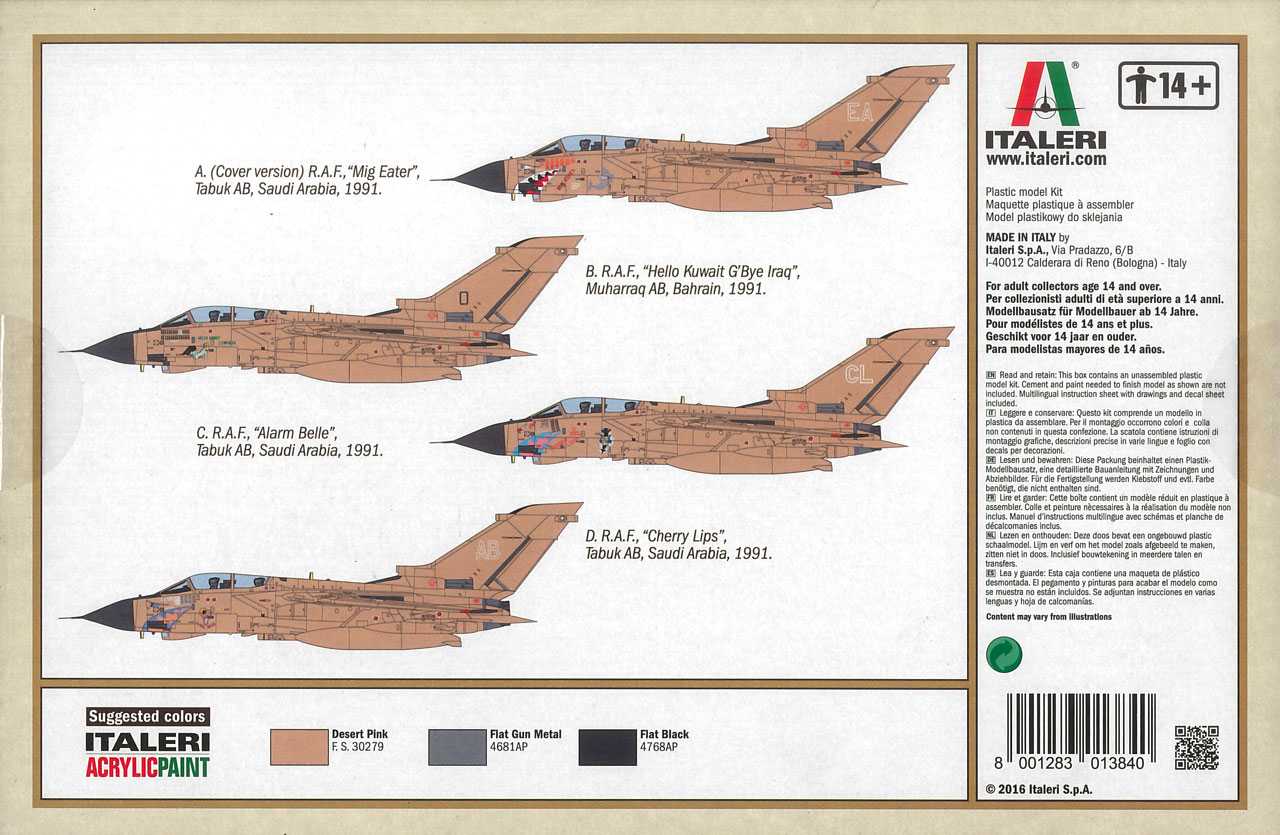 Model Kit letadlo 1384 - TORNADO GR.1 (1:72)